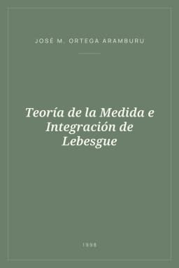 Portada de Teoría de la Medida e Integración de Lebesgue