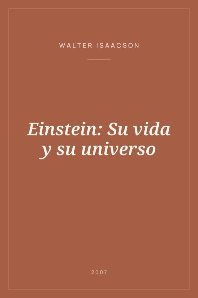 Portada de Einstein: Su vida y su universo
