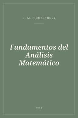 Portada de Fundamentos del Análisis Matemático