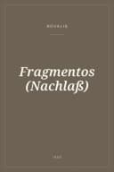 Portada de Fragmentos (Nachlaß)