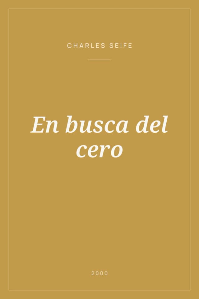 Portada de En busca del cero