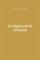 Portada de La lógica de lo viviente