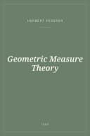 Portada de Geometric Measure Theory