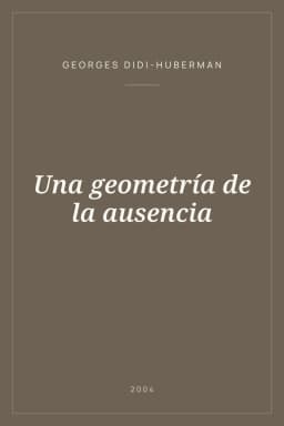 Portada de Una geometría de la ausencia