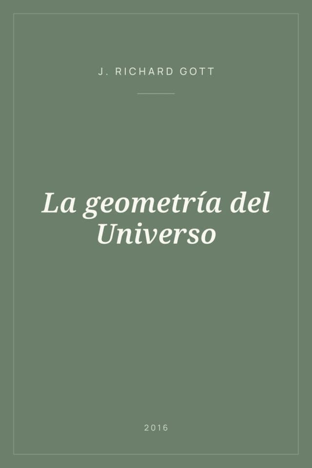 Portada de La geometría del Universo