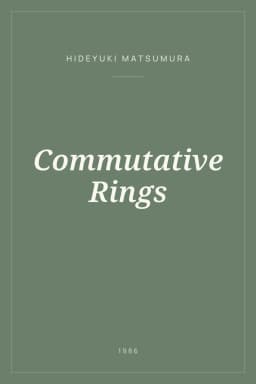 Portada de Commutative Rings