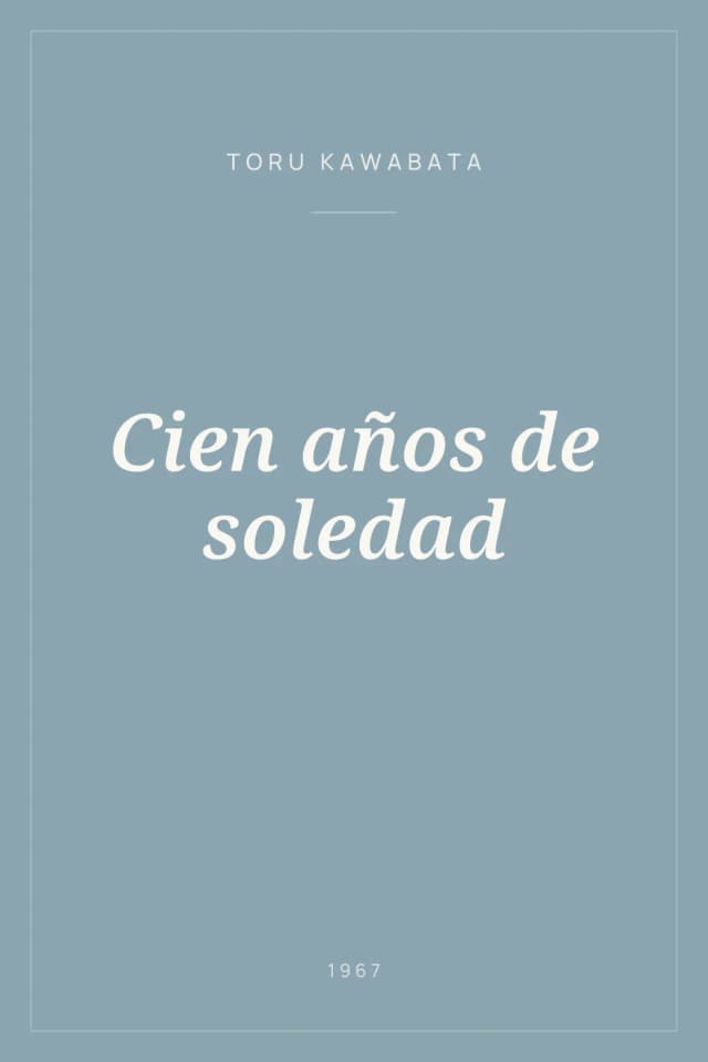 Portada de Cien años de soledad