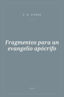 Portada de Fragmentos para un evangelio apócrifo