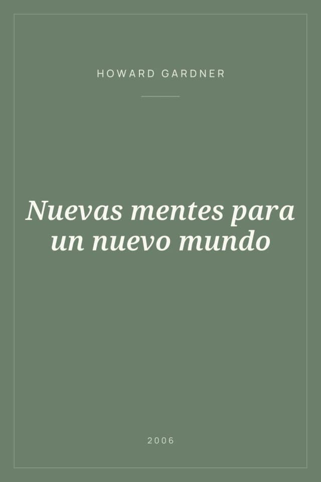 Portada de Nuevas mentes para un nuevo mundo