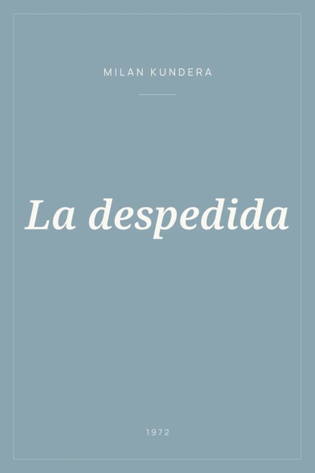 Portada de La despedida
