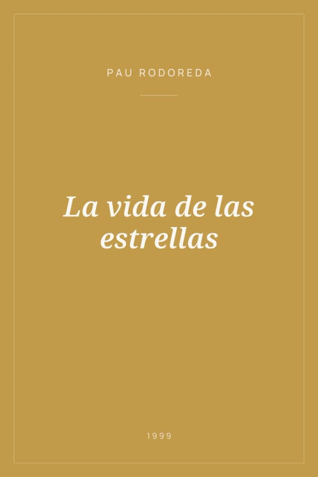 Portada de La vida de las estrellas