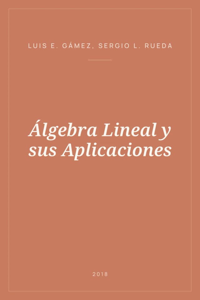 Portada de Álgebra Lineal y sus Aplicaciones