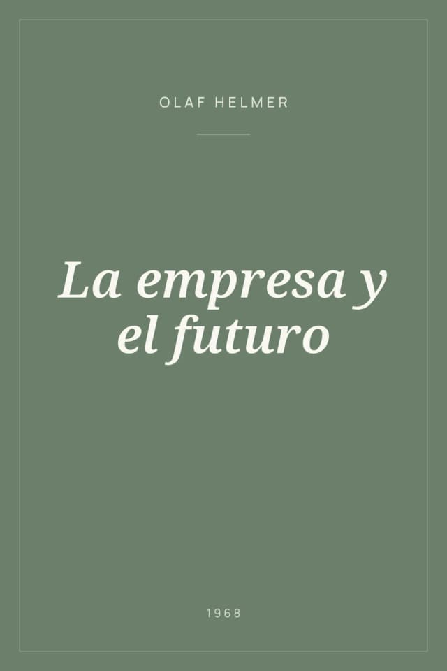 Portada de La empresa y el futuro