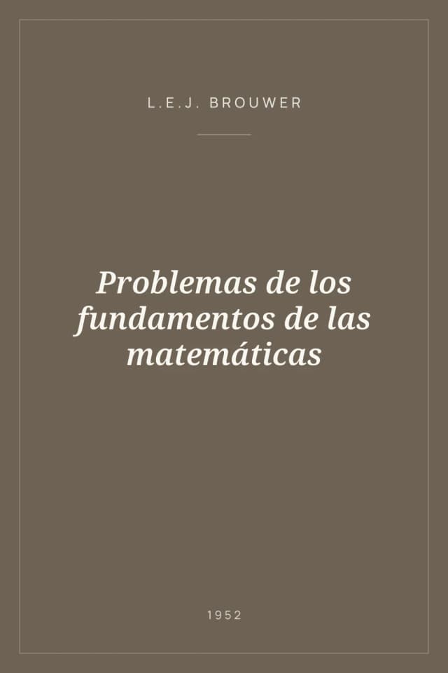 Portada de Problemas de los fundamentos de las matemáticas