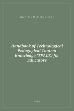 Portada de Handbook of Technological Pedagogical Content Knowledge (TPACK) for Educators