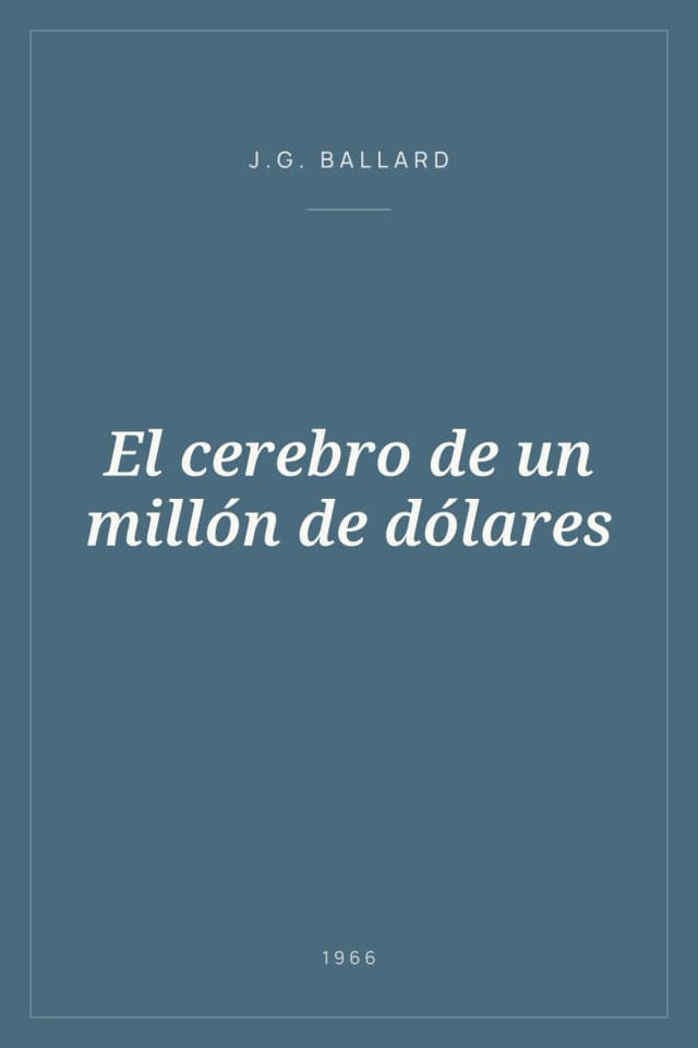 Portada de El cerebro de un millón de dólares