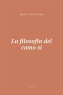 Portada de La filosofía del como si
