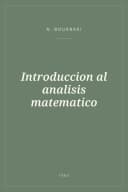 Portada de Introduccion al analisis matematico