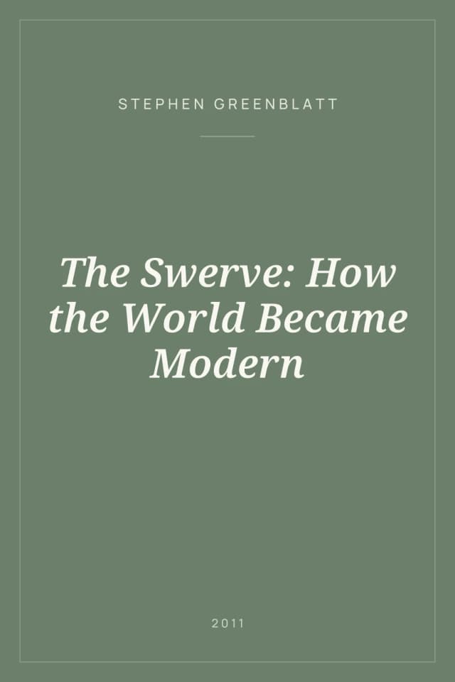 Portada de The Swerve: How the World Became Modern