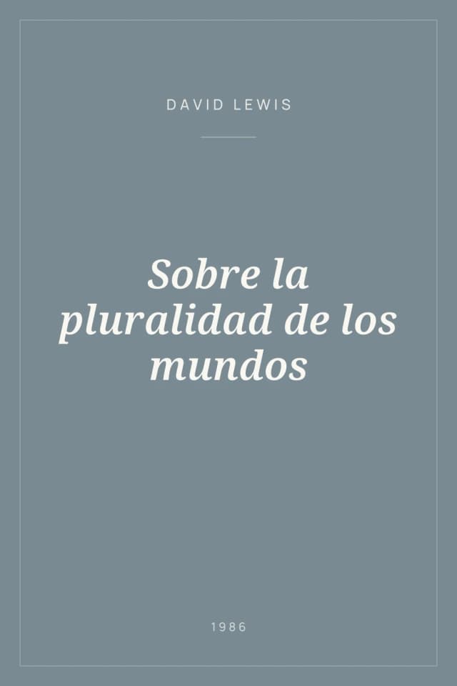 Portada de Sobre la pluralidad de los mundos