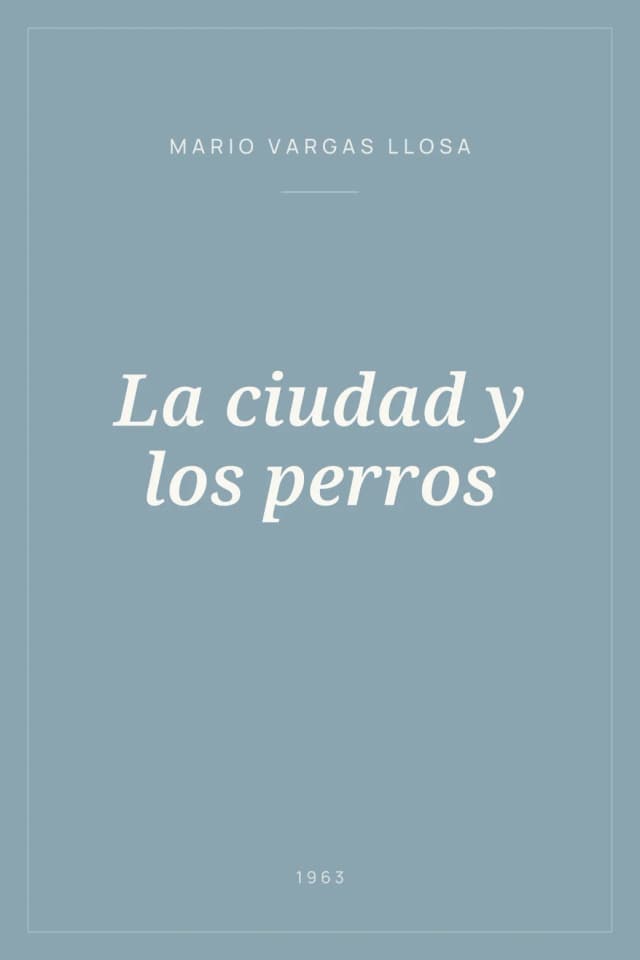 Portada de La ciudad y los perros