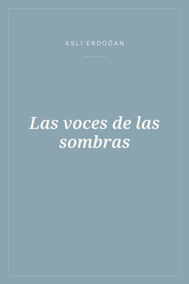 Portada de Las voces de las sombras