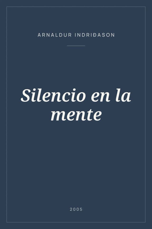 Portada de Silencio en la mente
