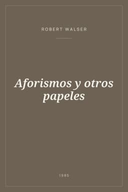 Portada de Aforismos y otros papeles