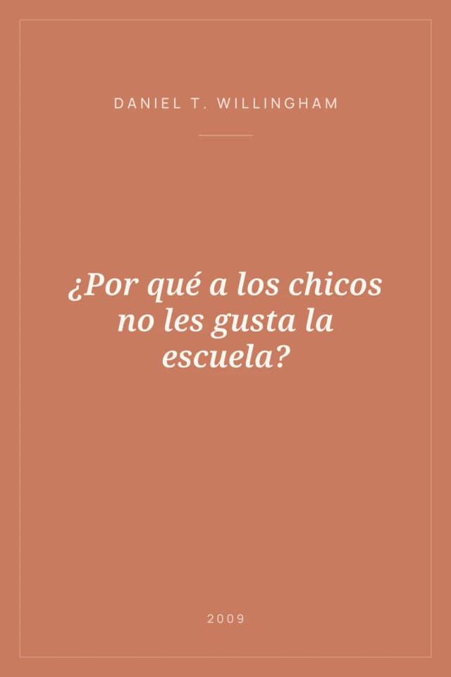 Portada de ¿Por qué a los chicos no les gusta la escuela?
