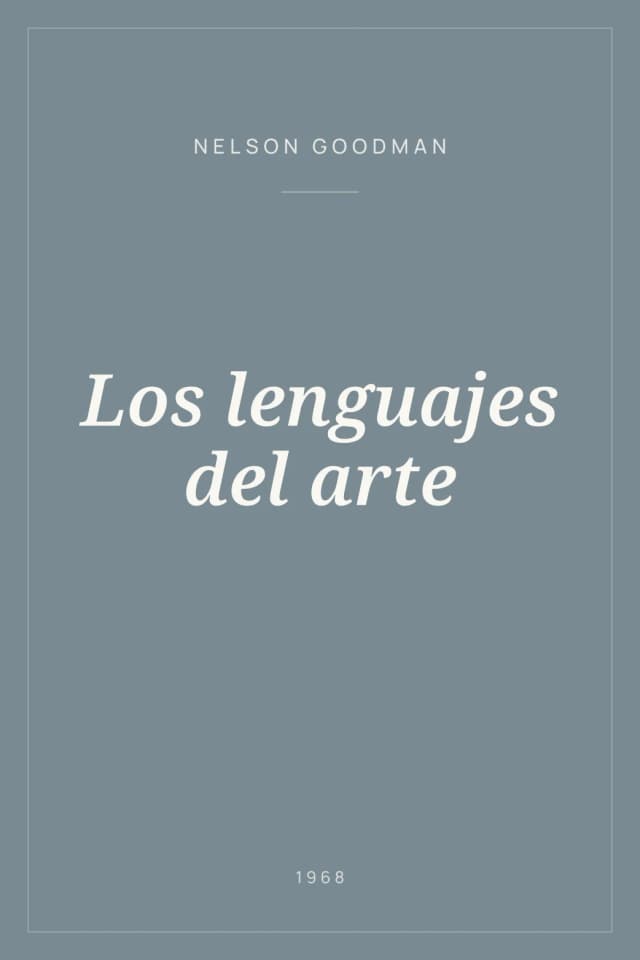 Portada de Los lenguajes del arte