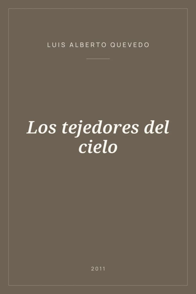 Portada de Los tejedores del cielo