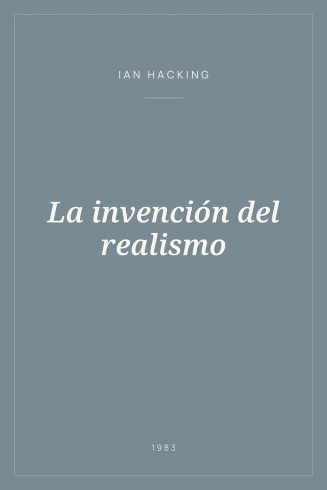 Portada de La invención del realismo