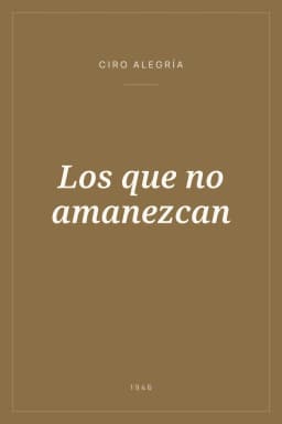 Portada de Los que no amanezcan