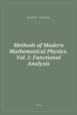 Portada de Methods of Modern Mathematical Physics. Vol. I: Functional Analysis