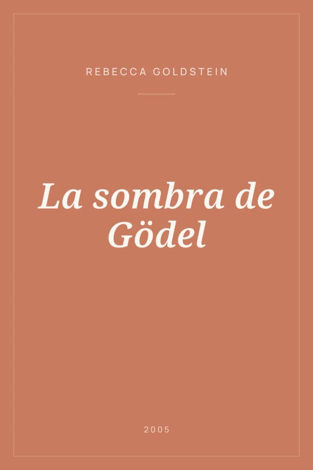 Portada de La sombra de Gödel