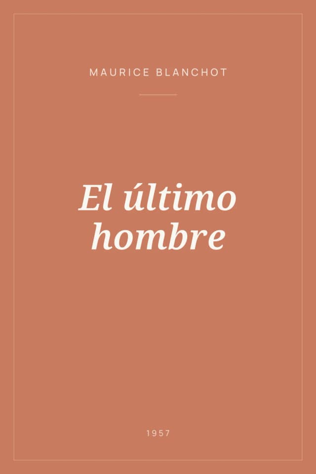 Portada de El último hombre