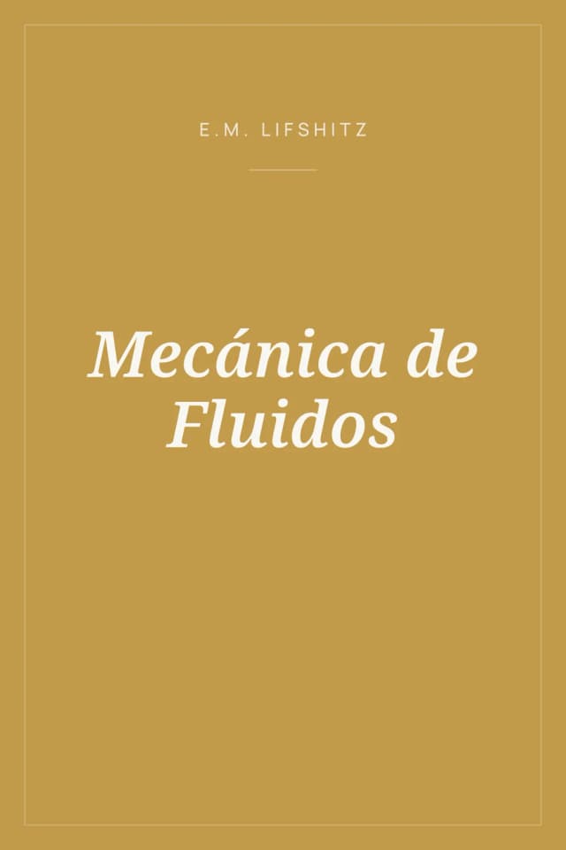 Portada de Mecánica de Fluidos