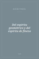 Portada de Del espíritu geométrico y del espíritu de fineza
