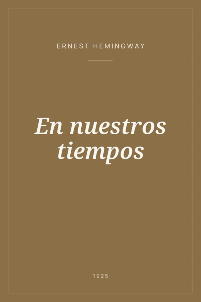 Portada de En nuestros tiempos