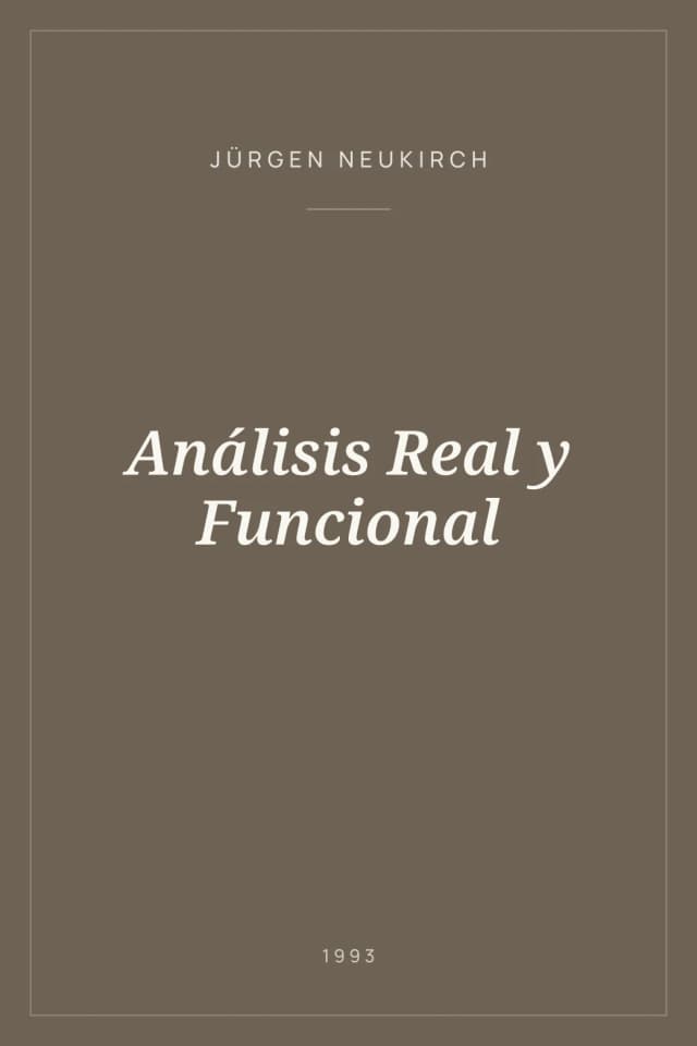 Portada de Análisis Real y Funcional