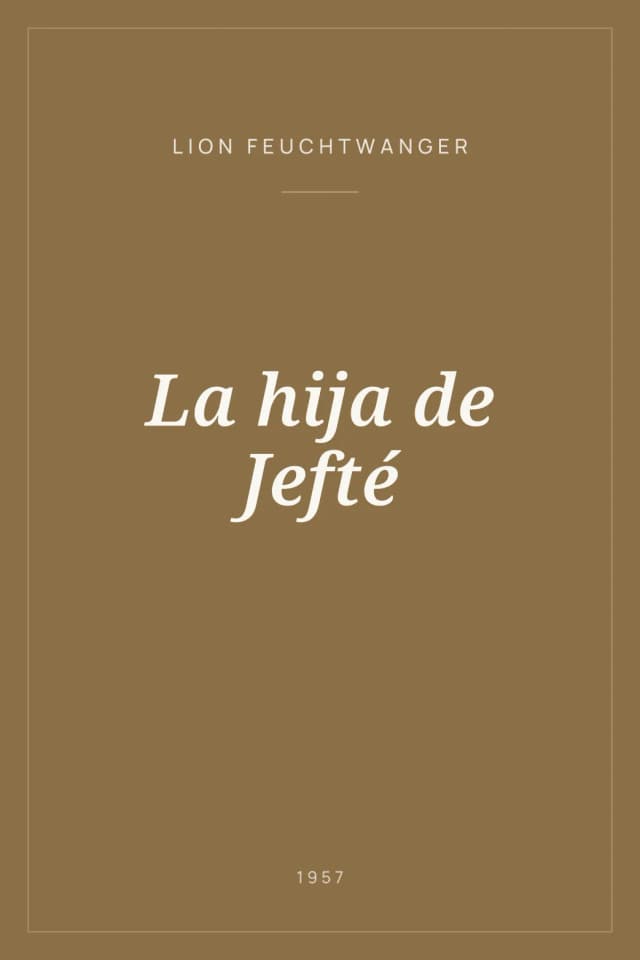Portada de La hija de Jefté