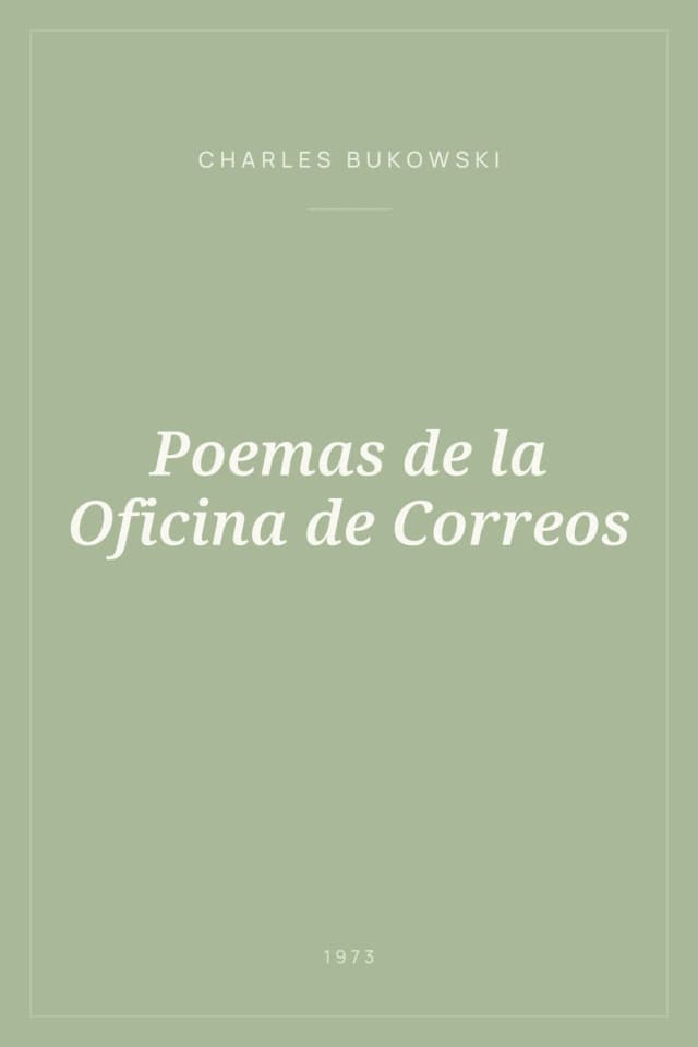 Portada de Poemas de la Oficina de Correos