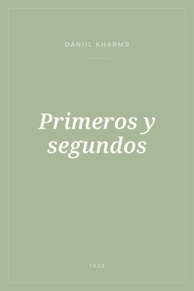 Portada de Primeros y segundos