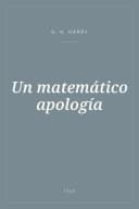 Portada de Un matemático apología