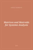 Portada de Matrices and Matroids for Systems Analysis