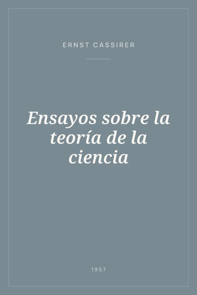 Portada de Ensayos sobre la teoría de la ciencia