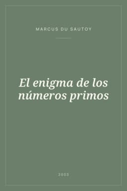 Portada de El enigma de los números primos