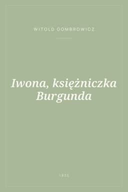 Portada de Iwona, księżniczka Burgunda