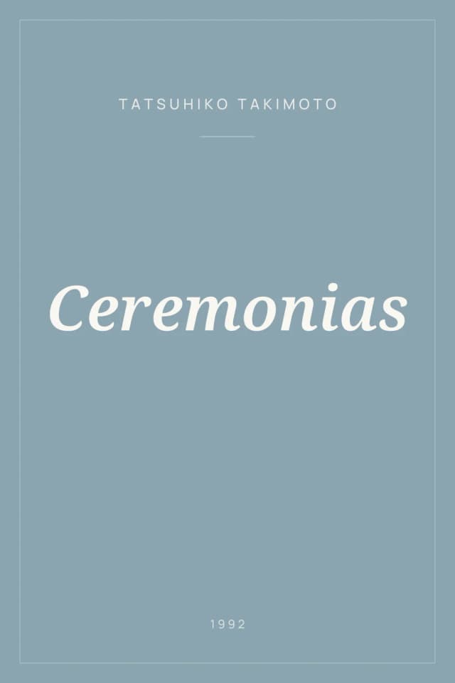 Portada de Ceremonias