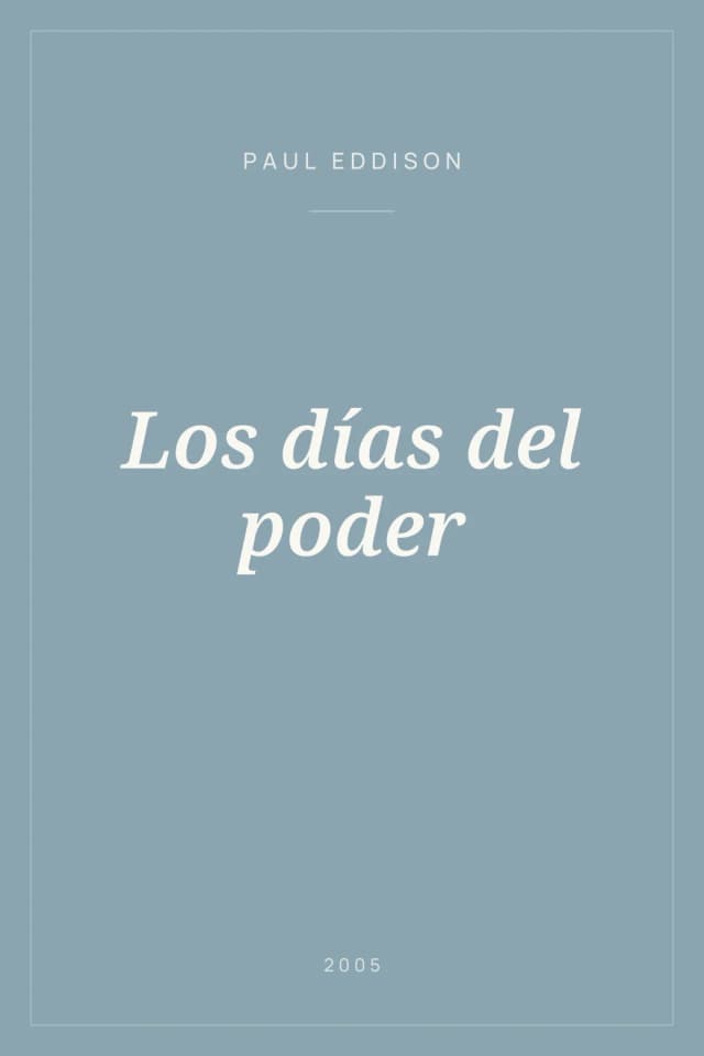 Portada de Los días del poder